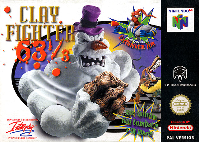 Caratula de Clay Fighter 63 1/3 para Nintendo 64