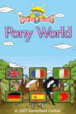 Pantallazo de Clever Kids: Pony World para Nintendo DS
