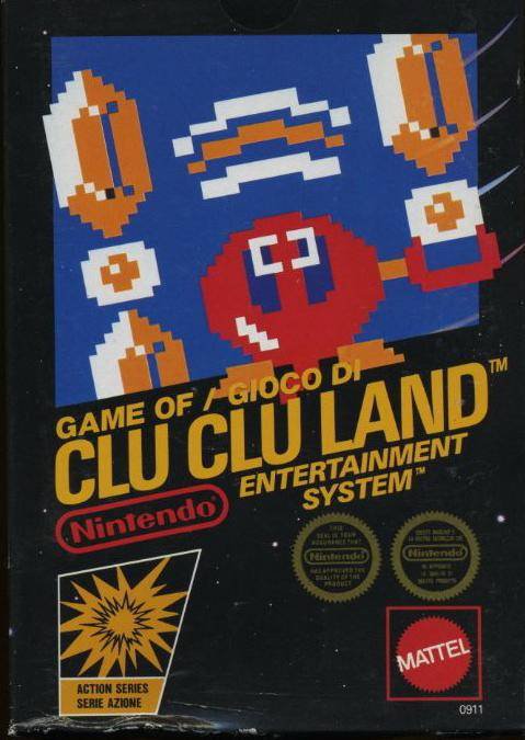 Caratula de Clu Clu Land para Nintendo (NES)