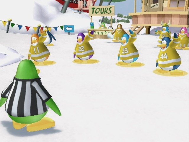 Pantallazo de Club Penguin Game Day! para Wii