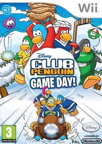 Caratula de Club Penguin Game Day! para Wii