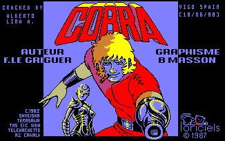 Pantallazo de Cobra, Loriciels para Amstrad CPC