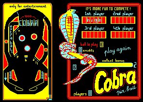 Pantallazo de Cobra Pinball para Amstrad CPC