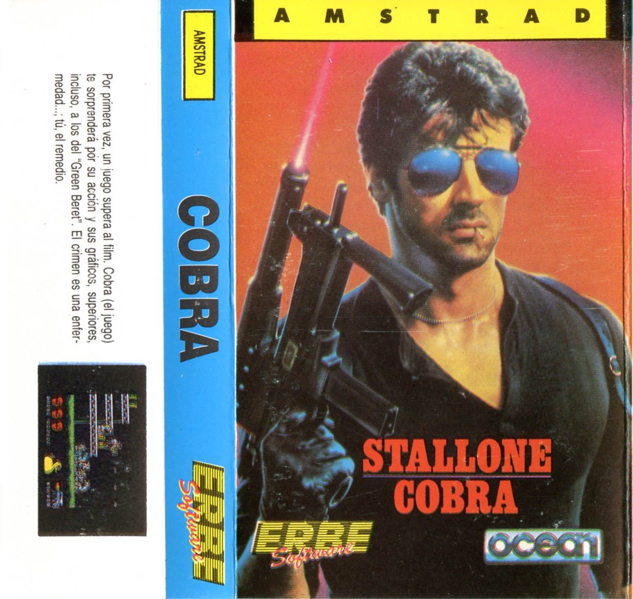 Caratula de Cobra Stallone para Amstrad CPC