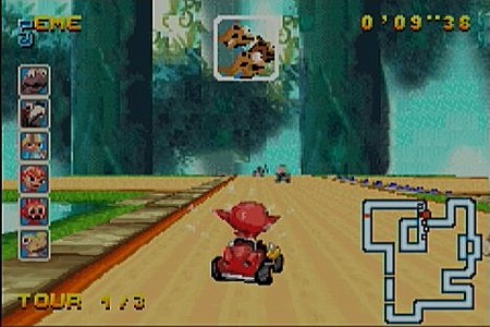 Pantallazo de Cocoto Kart Racer para Game Boy Advance