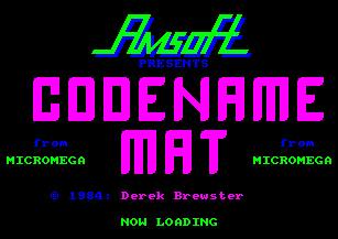 Pantallazo de Codename Mat 1 para Amstrad CPC