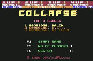 Pantallazo de Collapse para Commodore 64