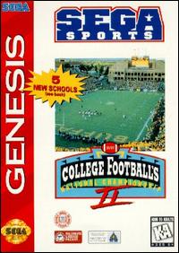 Caratula de College Football's National Championship II para Sega Megadrive