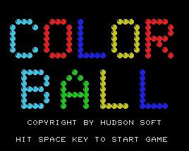 Pantallazo de Colorball para MSX