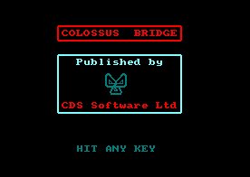 Pantallazo de Colossus Bridge para Amstrad CPC