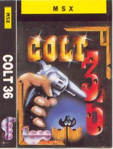 Caratula de Colt 36 para MSX