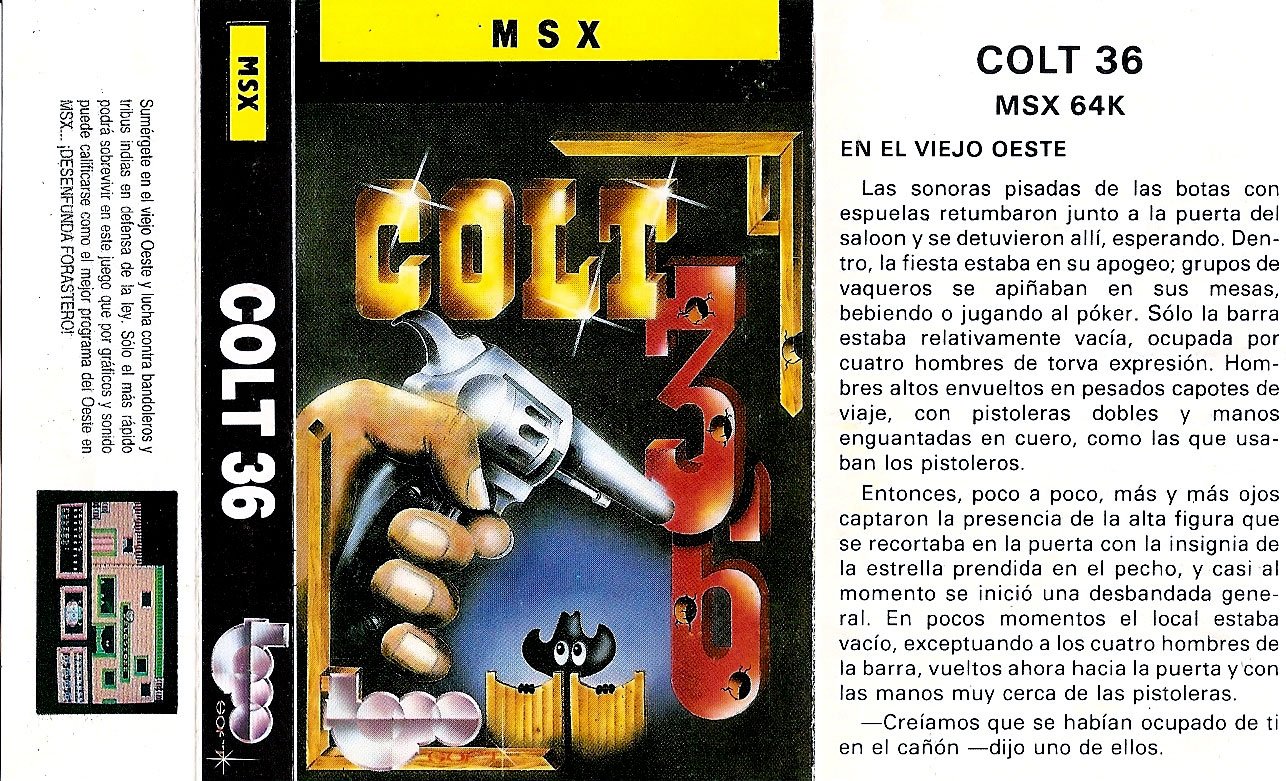 Caratula de Colt 36 para MSX