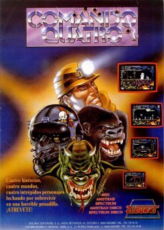 Caratula de Comando Quatro para MSX