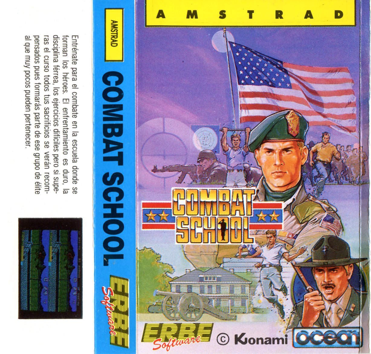 Caratula de Combat School para Amstrad CPC