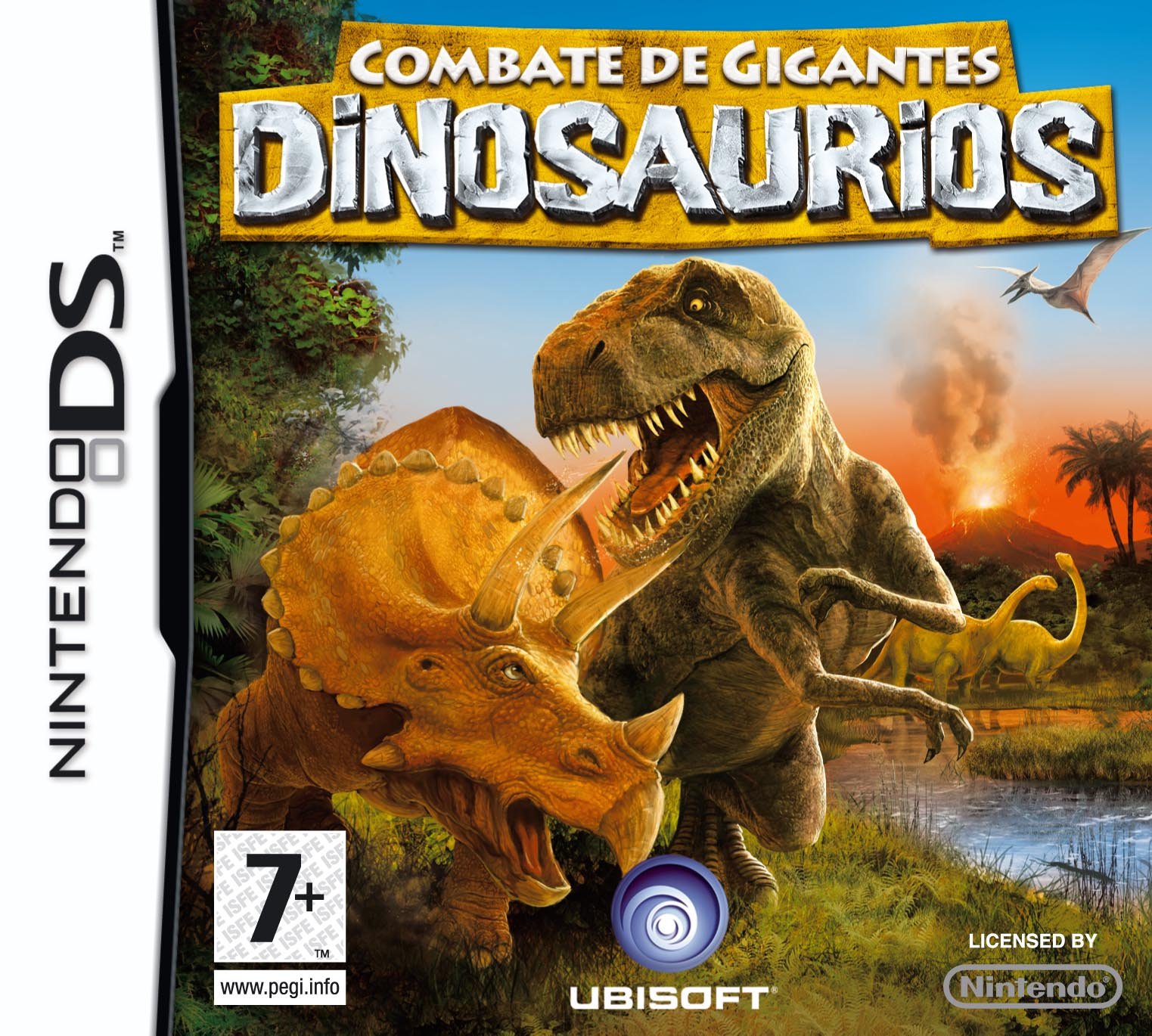 Caratula de Combate de Gigantes: Dinosaurios para Nintendo DS