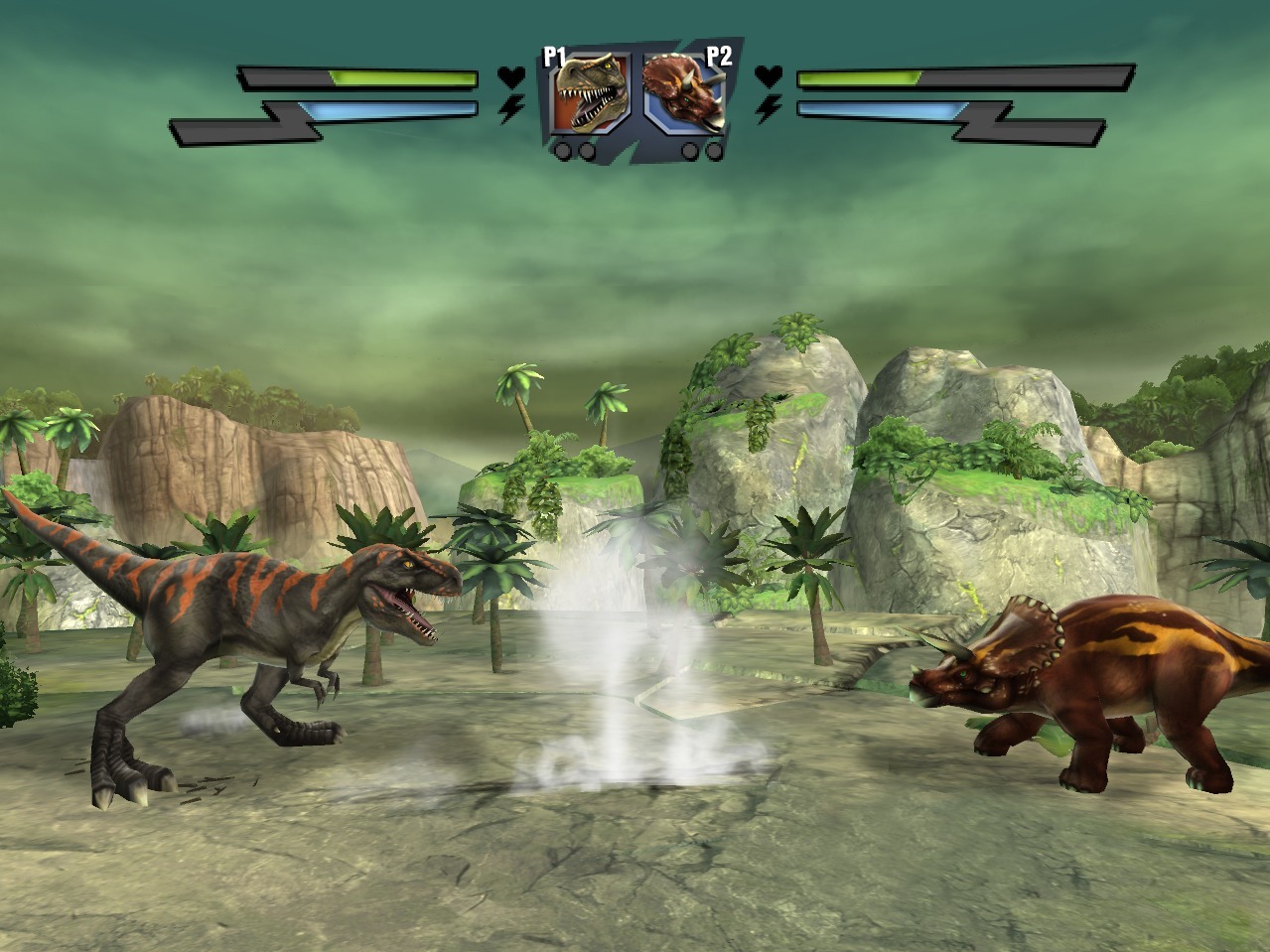 Pantallazo de Combate de Gigantes: Dinosaurios para Wii