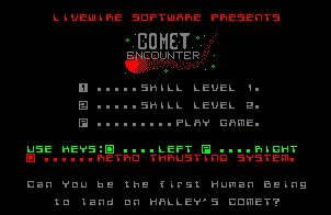 Pantallazo de Comet Encounter para Amstrad CPC