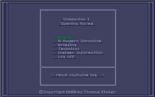 Pantallazo de Companion I para Atari ST