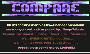 Pantallazo de Compare para Commodore 64