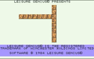 Pantallazo de Computer Scrabble para Commodore 64