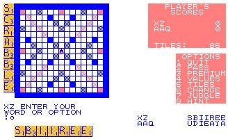 Pantallazo de Computer Scrabble para Amstrad CPC