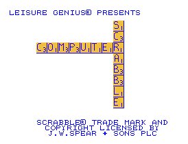Pantallazo de Computer Scrabble para Amstrad CPC