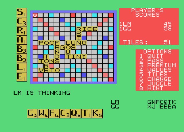 Pantallazo de Computer Scrabble para MSX