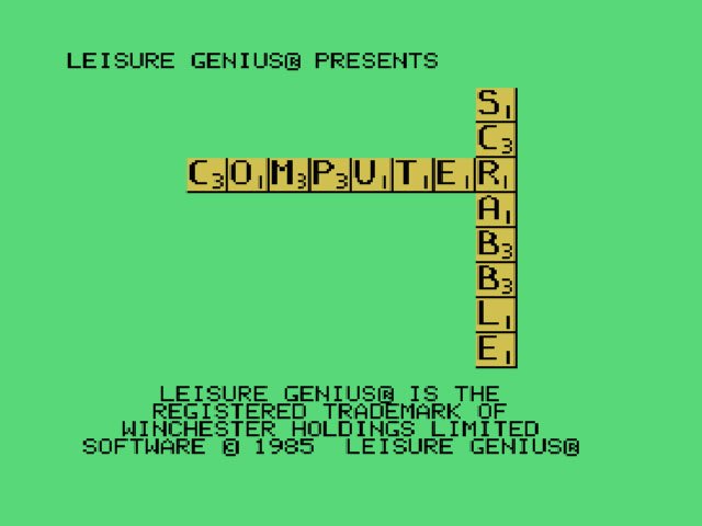 Pantallazo de Computer Scrabble para MSX