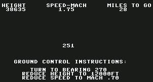 Pantallazo de Concorde Landing Simulation para Commodore 64