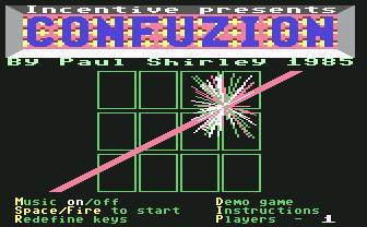 Pantallazo de Confuzion para Commodore 64