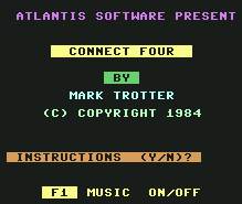 Pantallazo de Connect Four para Commodore 64