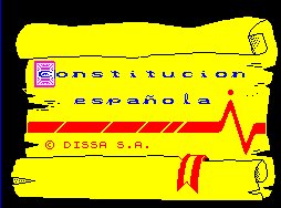 Pantallazo de Constitucion Espanola, La para Spectrum