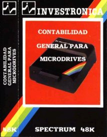 Caratula de Contabilidad General para Microdrives para Spectrum