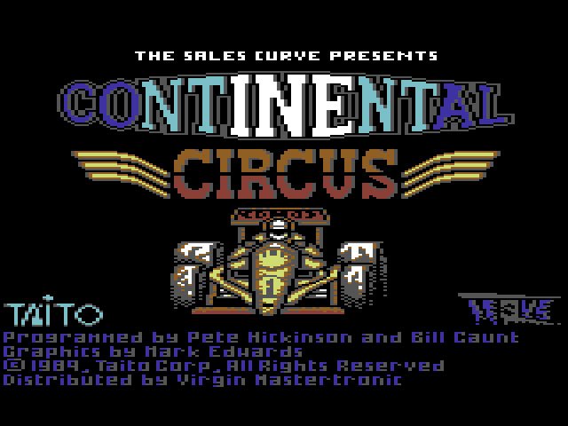Pantallazo de Continental Circus para Commodore 64