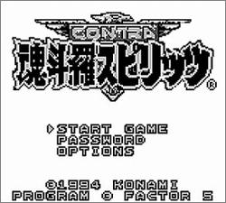 Pantallazo de Contra Spirits para Game Boy