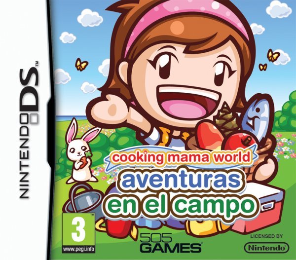Caratula de Cooking Mama World: Aventuras En El Campo para Nintendo DS