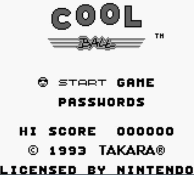 Pantallazo de Cool Ball para Game Boy