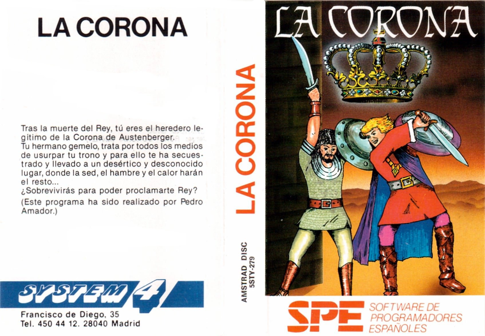 Caratula de Corona, La para Amstrad CPC