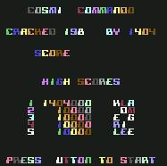 Pantallazo de Cosmic Commando para Commodore 64