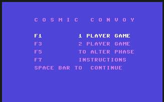 Pantallazo de Cosmic Convoy para Commodore 64