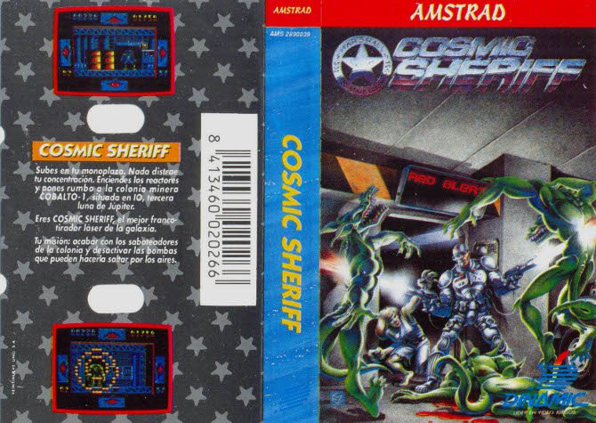 Caratula de Cosmic Sheriff para Amstrad CPC