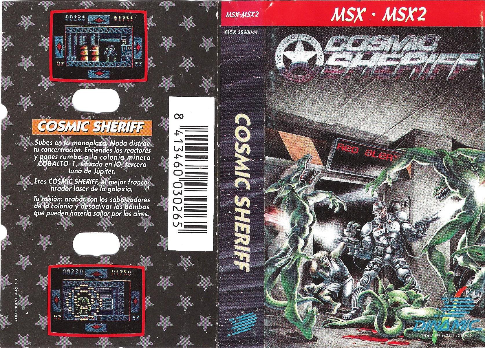 Caratula de Cosmic Sheriff para MSX