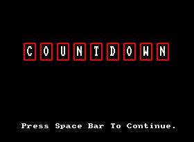 Pantallazo de Countdown para Amstrad CPC