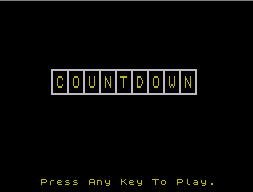 Pantallazo de Countdown para Spectrum