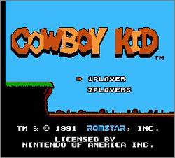 Pantallazo de Cowboy Kid para Nintendo (NES)