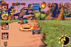 Pantallazo de Crash Nitro Kart para Game Boy Advance