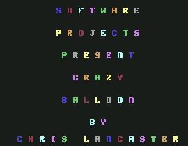 Pantallazo de Crazy Balloon para Commodore 64