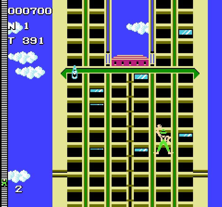 Pantallazo de Crazy Climber para Nintendo (NES)