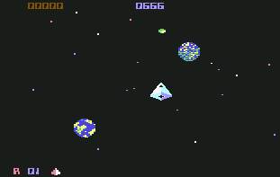 Pantallazo de Crazy Comets para Commodore 64