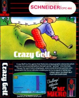 Caratula de Crazy Golf para Amstrad CPC